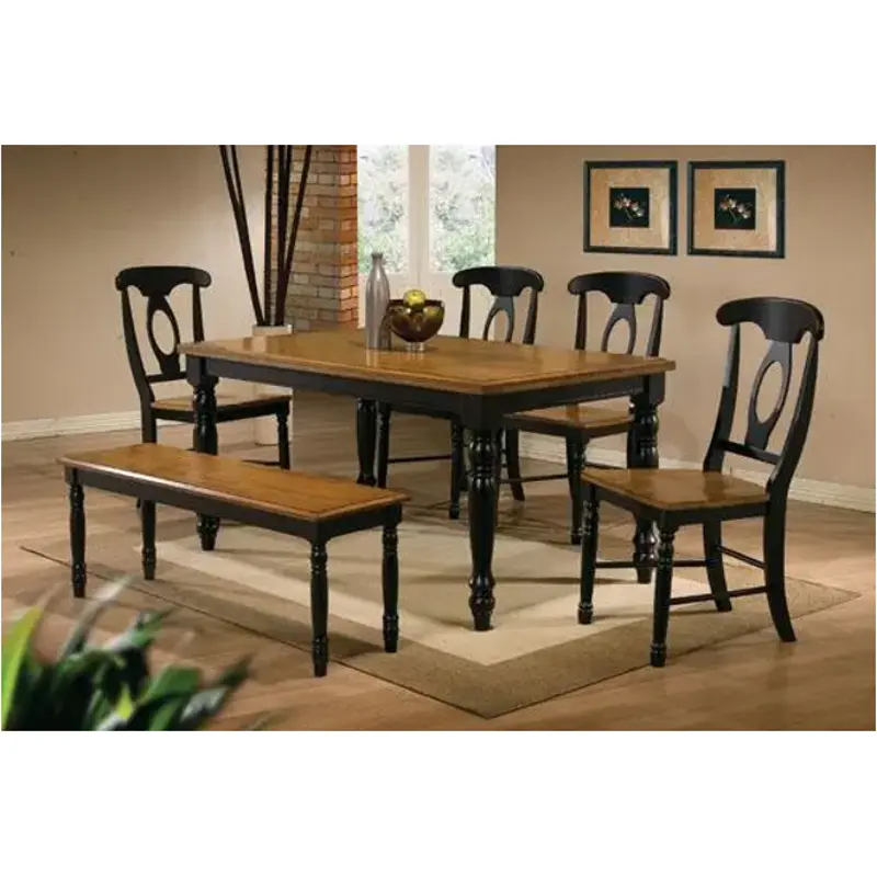 Dq13660ae Winners Only Furniture Quails Run - Almond/ebony Dining Room Furniture Dinette Table