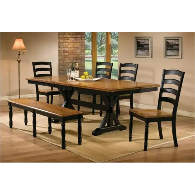 Dq1450sae Winners Only Furniture Quails Run - Almond/ebony Dining Room Furniture Dinette Chair