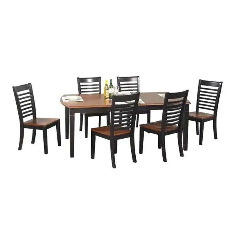 Ds4278cx Winners Only Furniture Santa Fe - Chestnut/espresso Dining Room Furniture Dinette Table