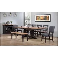 0733-50-tt-tb E. C. I. Furniture Choices - Black Oak Dining Room Furniture Dining Table