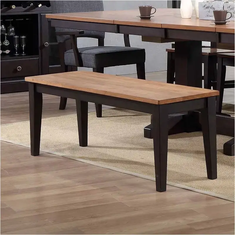 0733-50-bn E. C. I. Furniture Choices - Black Oak Dining Room Furniture Benche