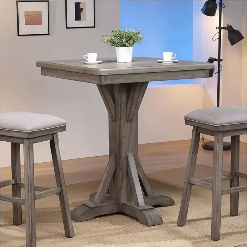 0590-70-pgt-pgb E. C. I. Furniture Graystone Dining Room Furniture Counter Height Table