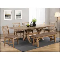 0600-77-trt-trb E. C. I. Furniture Brownstone Dining Room Furniture Dining Table