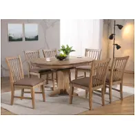 0600-77-rt-rb E. C. I. Furniture Brownstone Dining Room Furniture Dining Table