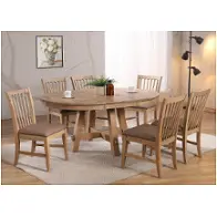 0600-77-rt48-rb48 E. C. I. Furniture Brownstone Dining Room Furniture Dining Table