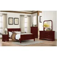 4937-qb Lifestyle Louis Phillipe - Cherry Bedroom Furniture Bed