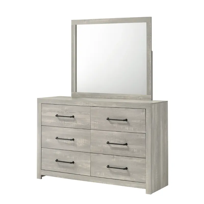 0300a-n04 Lifestyle 0300a - White Wash Bedroom Furniture Dresser