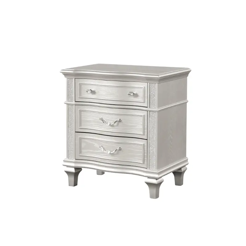 0405a-025 Lifestyle 0405a - Silver Bedroom Furniture Nightstand